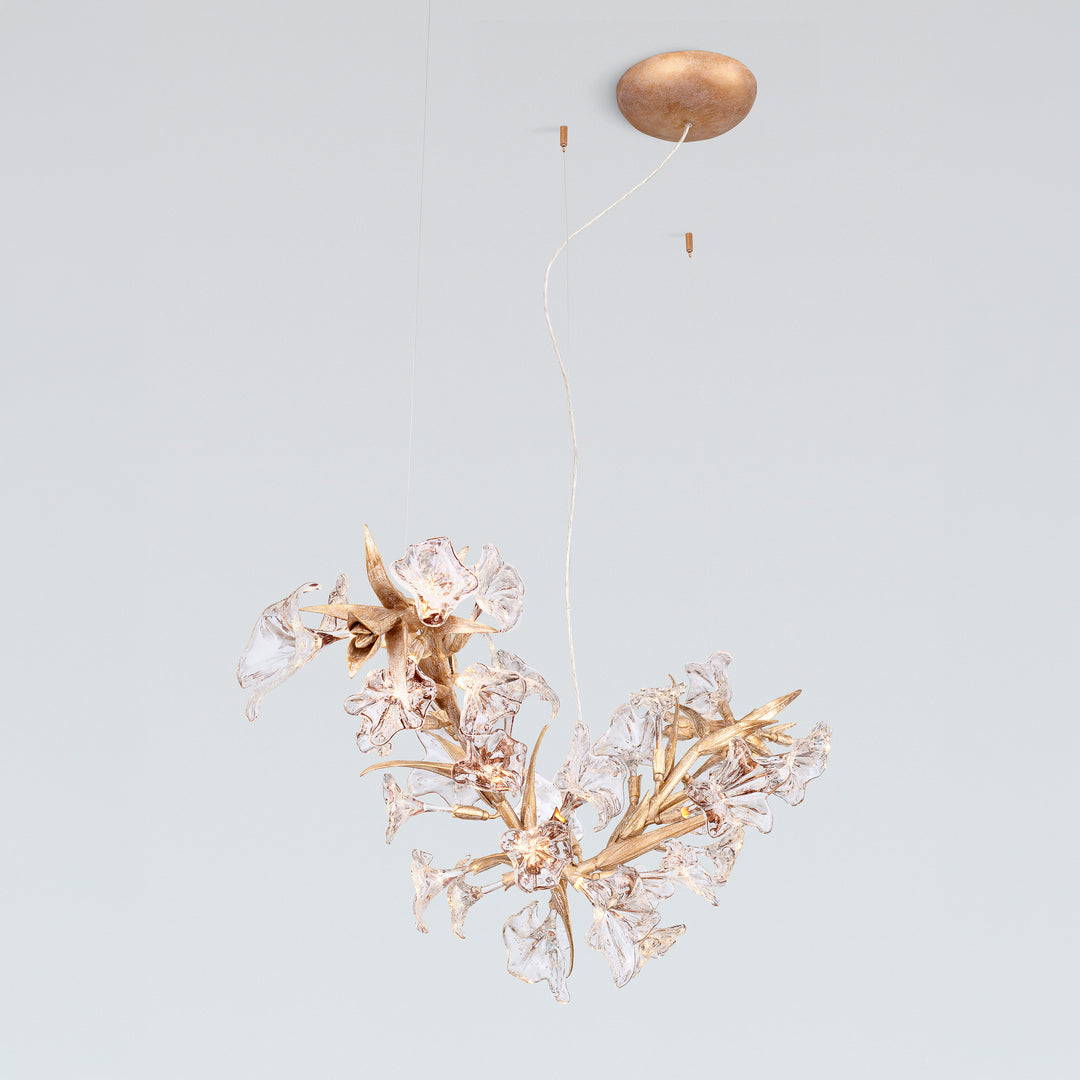 BLOSSOM GLADIOLUS HORIZONTAL CHANDELIER