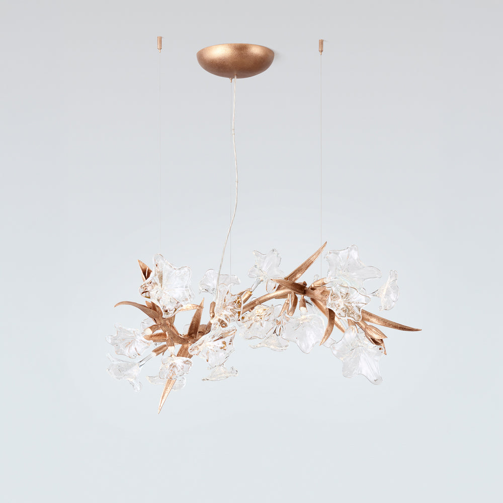 BLOSSOM GLADIOLUS HORIZONTAL CHANDELIER