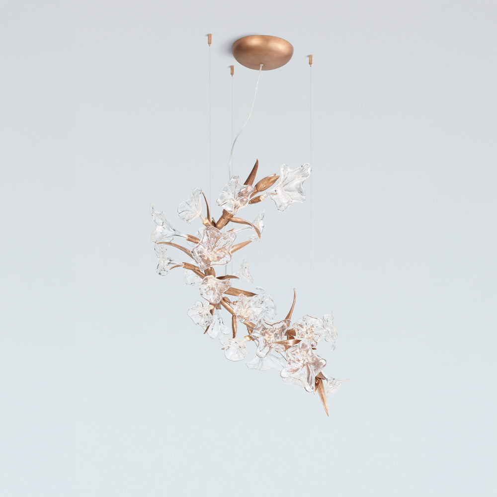 BLOSSOM GLADIOLUS VERTICAL CHANDELIER