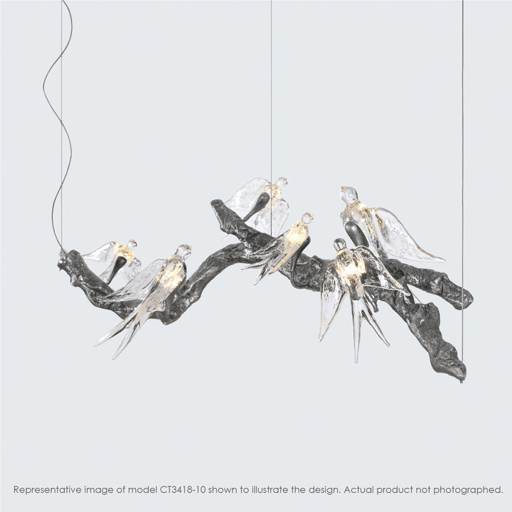 VOA BRANCH SMALL CHANDELIER