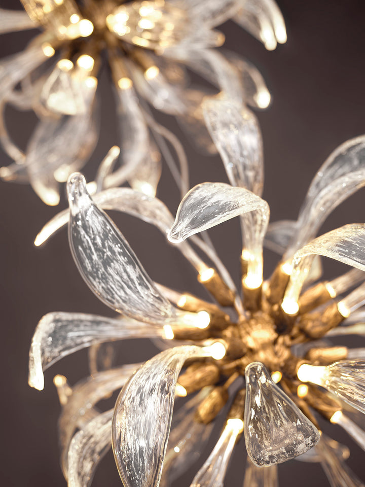 DANDELION FLOCCUS TRIPLET STAIRCASE CHANDELIER