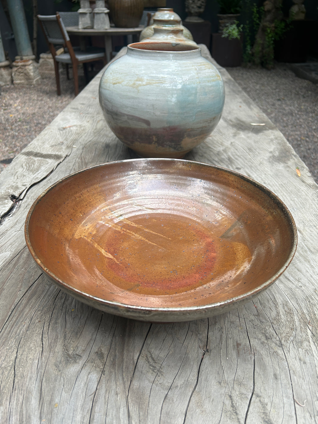 Footed Serving Bowl