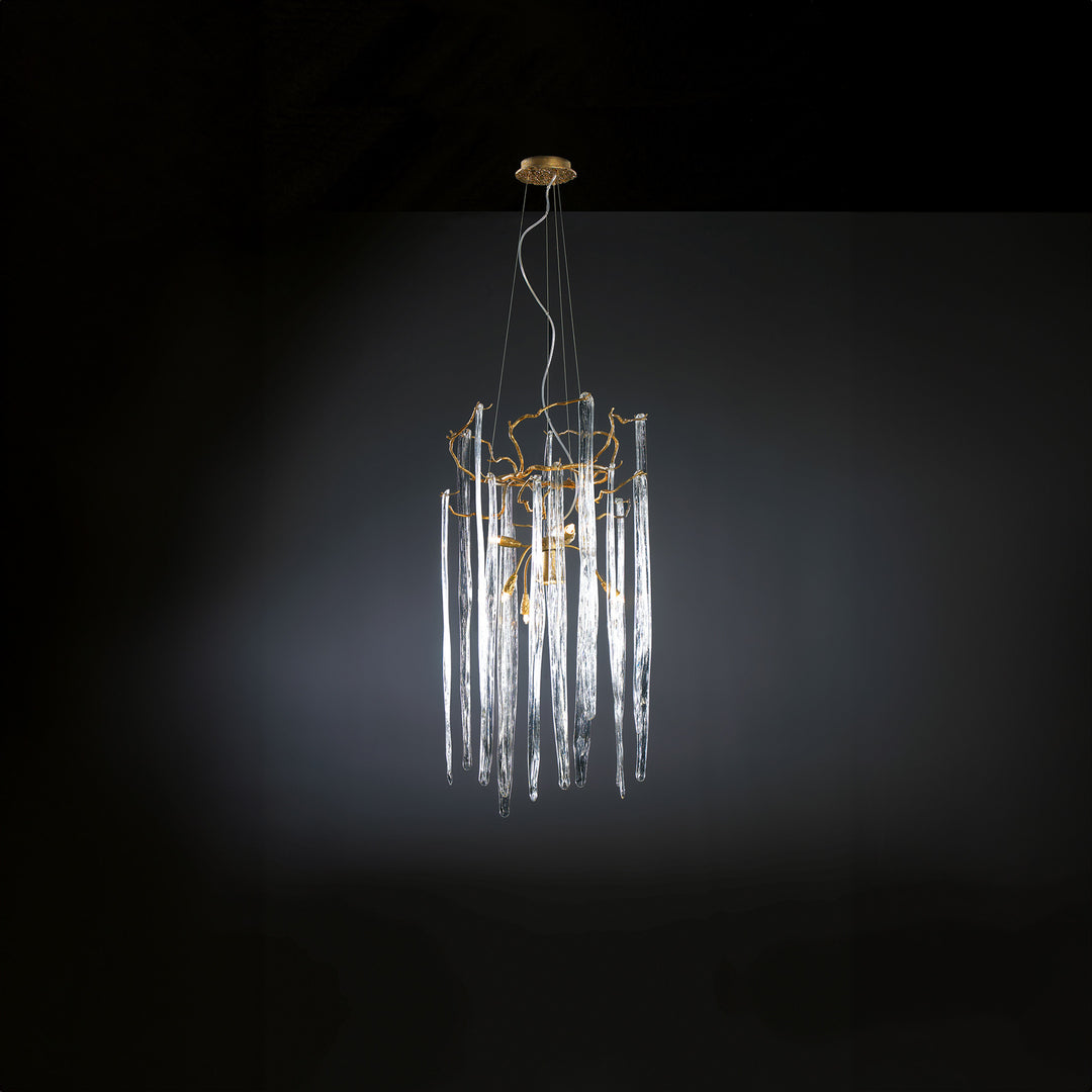 Waterfall Round Small Chandelier