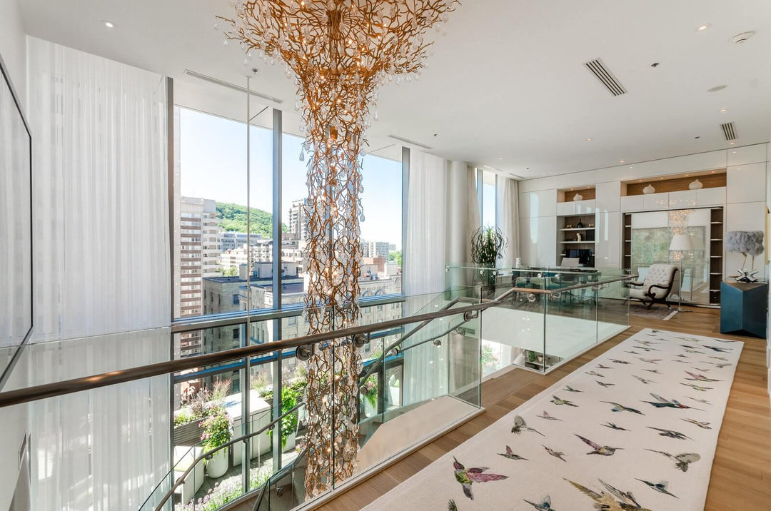 Coral Funnel Staircase Chandelier