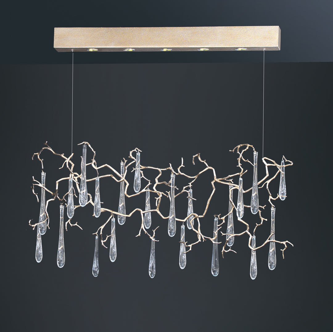 Aqua Horizontal Chandelier