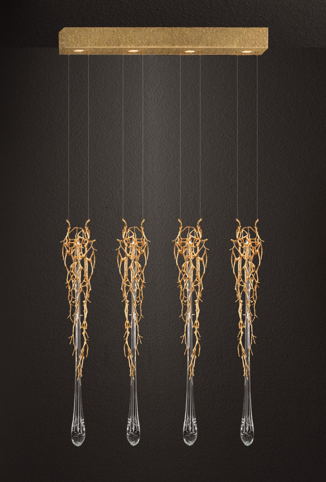 Liquid Quadruple Chandelier