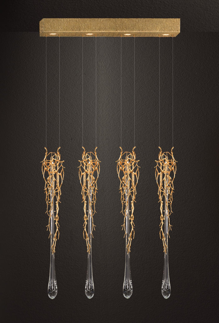 Liquid Quadruple Chandelier