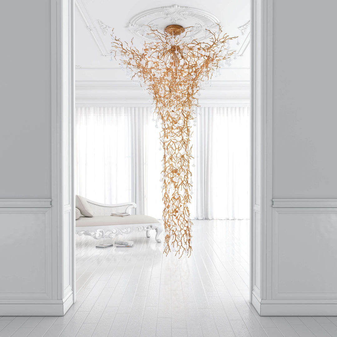 Coral Funnel Staircase Chandelier