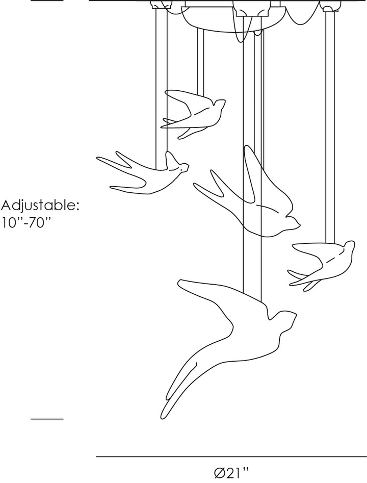Voa Soaring Chandelier